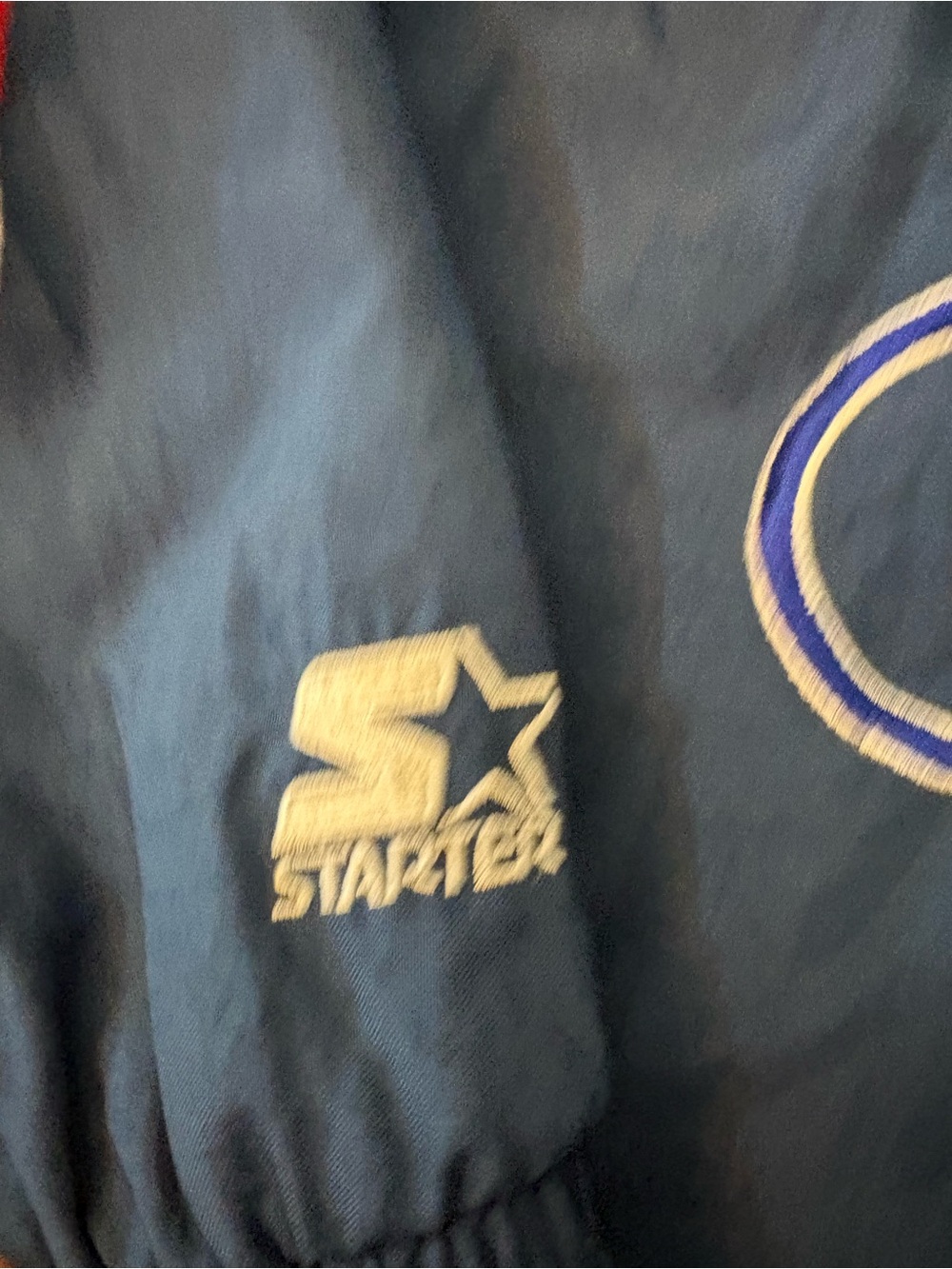 Starter Windbreaker Jacket Mens Large Blue USA Olympic Eagle Vintage 90s - Picture 4 of 9